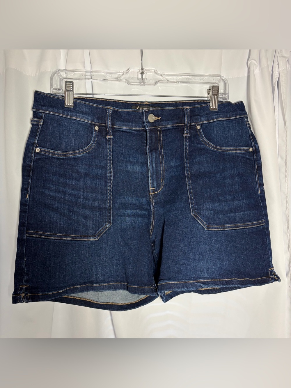 NANETTE LEPORE Blue Denim Belle High Rise Shorts size 10